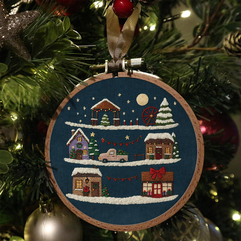 Rubbyoo Embroidery Kit - Christmas Eve | Christmas Home Ornament | Holiday Handmade Craft  - image 6