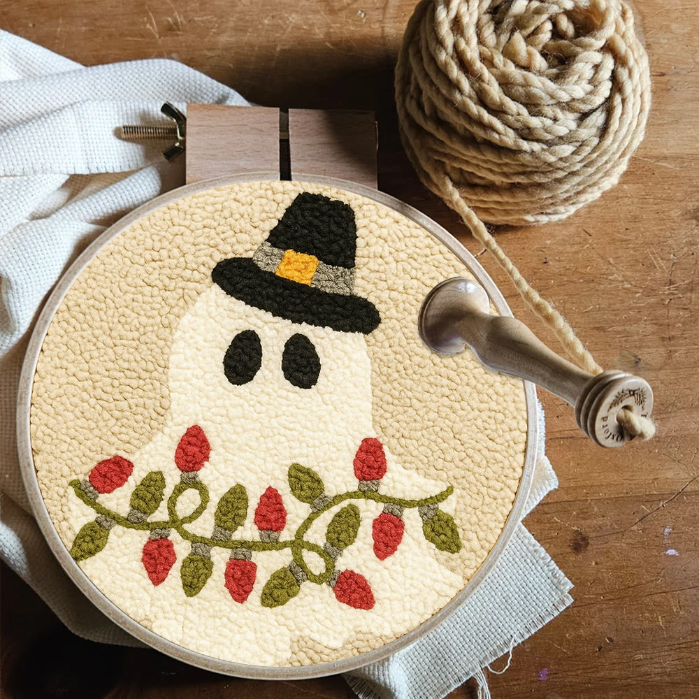 Mysterious Ghost Punch Needle Kit - Unique Christmas Craft | Nice Home Decor - image 10