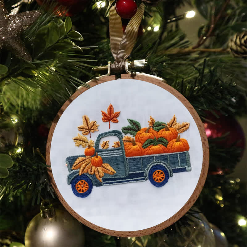 Rubbyoo Embroidery Kit - Vintage Truck Farmstand - image 6