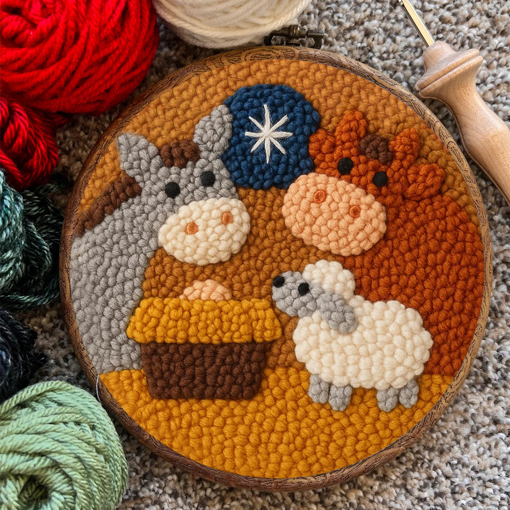 Lush Green Luna Moth Punch Needle Kit – Novice-friendly Starter Diy | Delightful Handcraft Activity - image 7