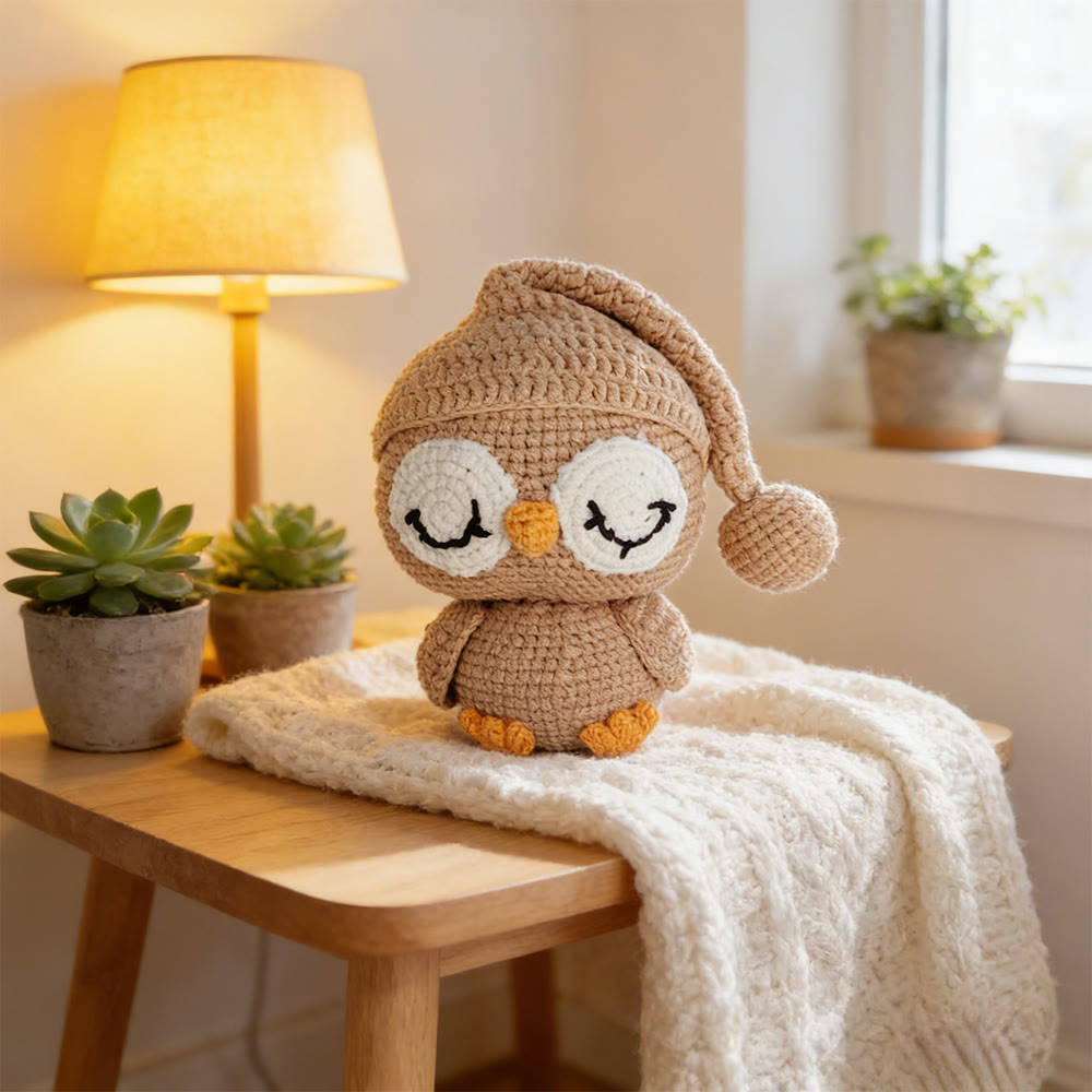Diy Handmade Sleeping Owl Crochet Kit - Easy Handmade Craft | Perfect Gift For Kid - image 2