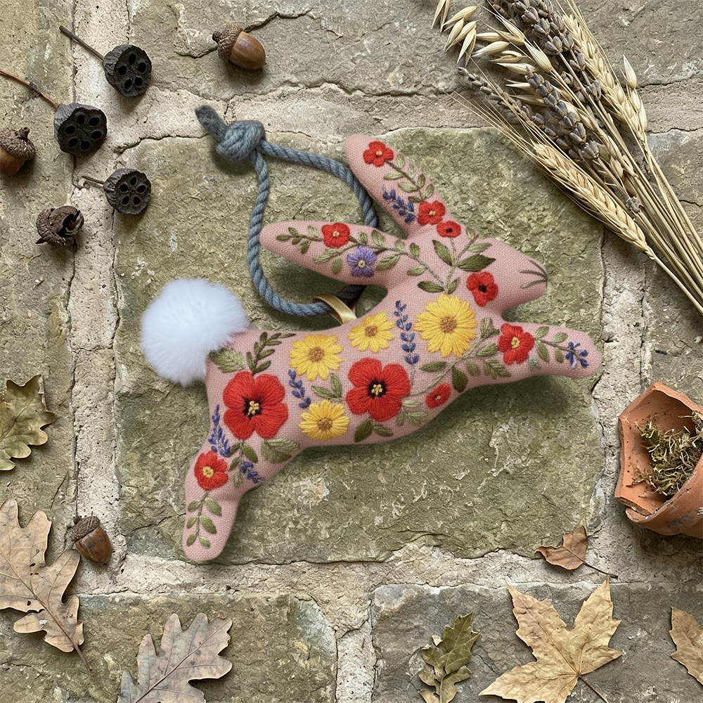 Rubbyoo Rabbit Embroidery Kit - Spring Charming | Adorable Bunny Art | Thoughtful Handmade Gifts - image 4