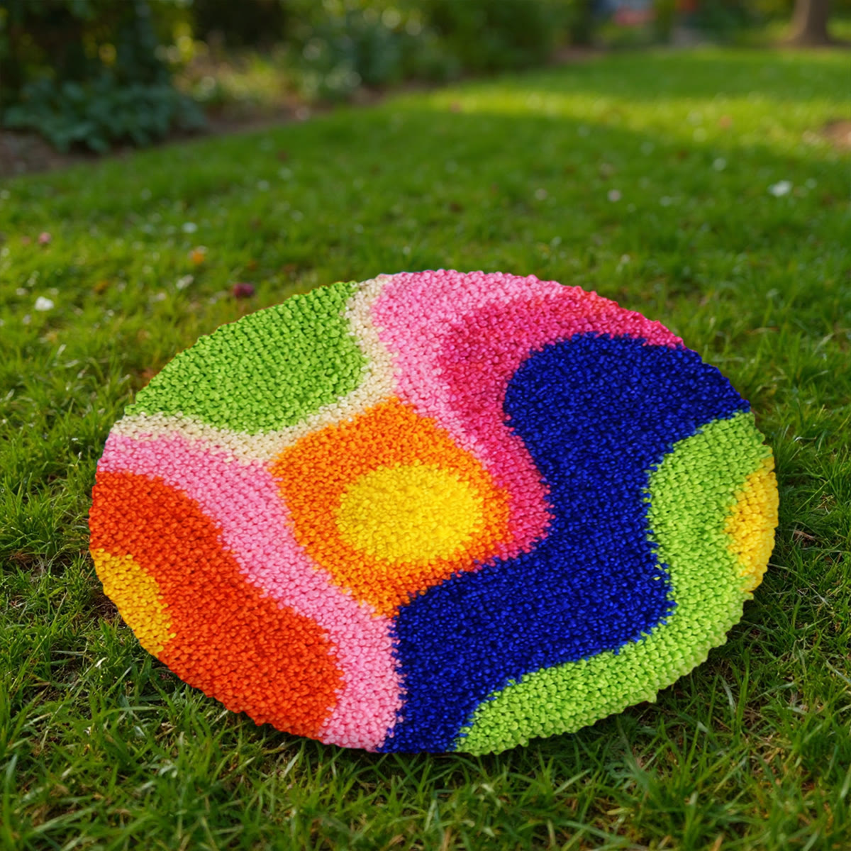 Rubbyoo Latch Hook Rug Kit - Colourful Design | Handmade  Room Decor | Special Gift For Friend - image 7