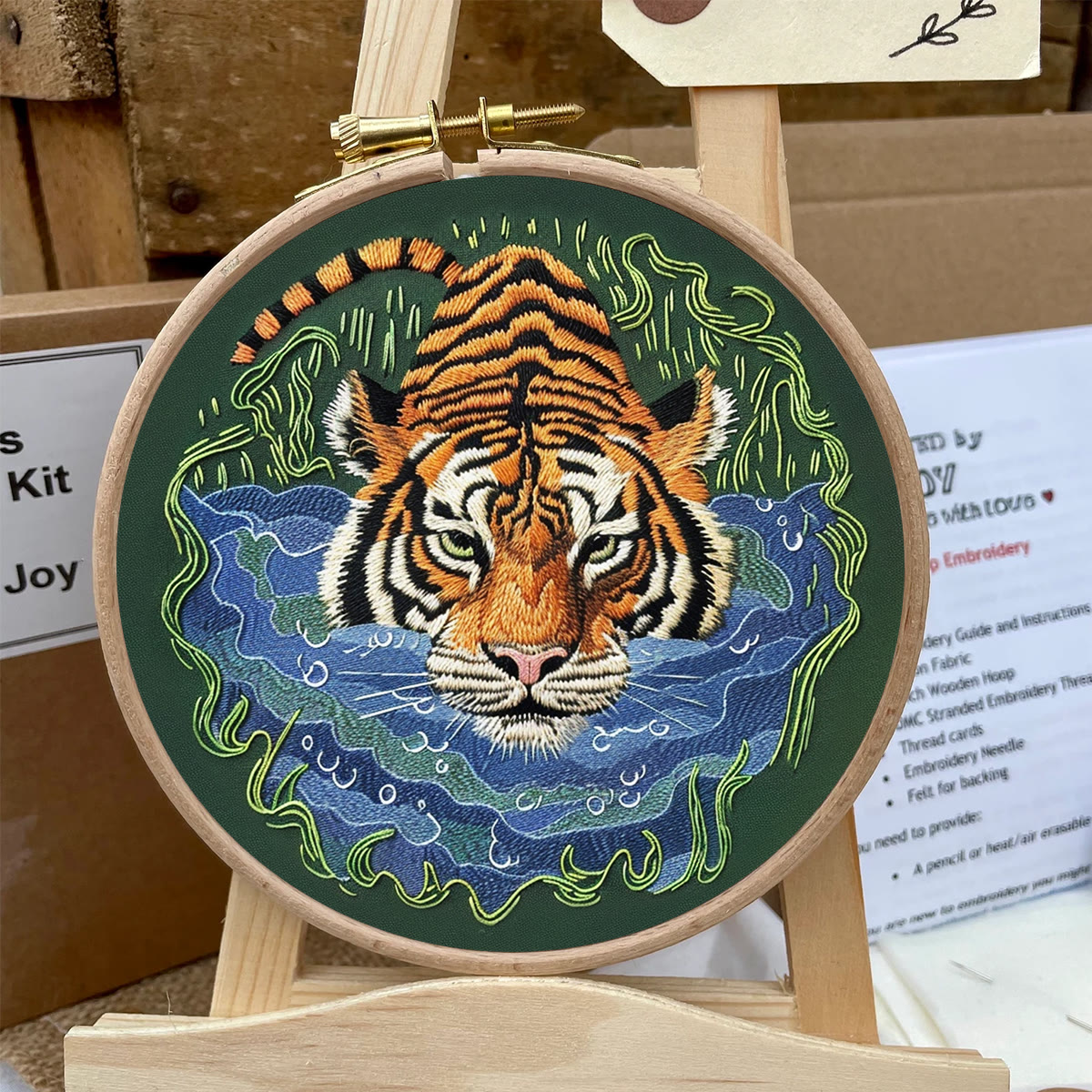 Rubbyoo Embroidery Kit-   Tiger In Jungle - image 6