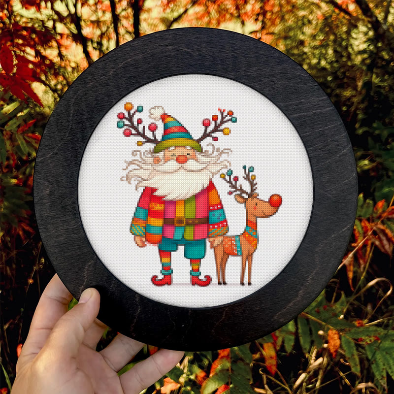  Cross Stitch Kit - Santa Claus And Elk | Christmas Needle Artwork | Christmas Decorative Handicraft - image 9