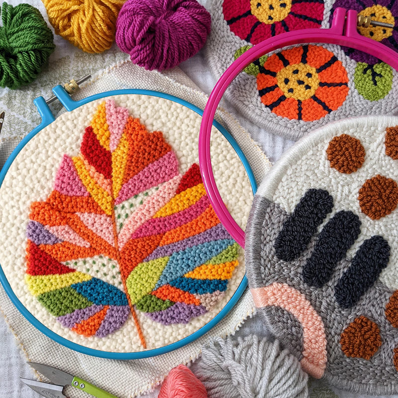 Vibrant Maple Leaf Punch Needle Kit - Entry Level Diy | Exquisite Home Piece - image 9