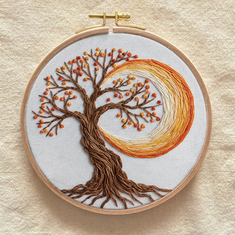 Rubbyoo Embroidery Kit - Tree Of Life | Creative Nature Pattern | Spiritual Handmade Craft   - image 10
