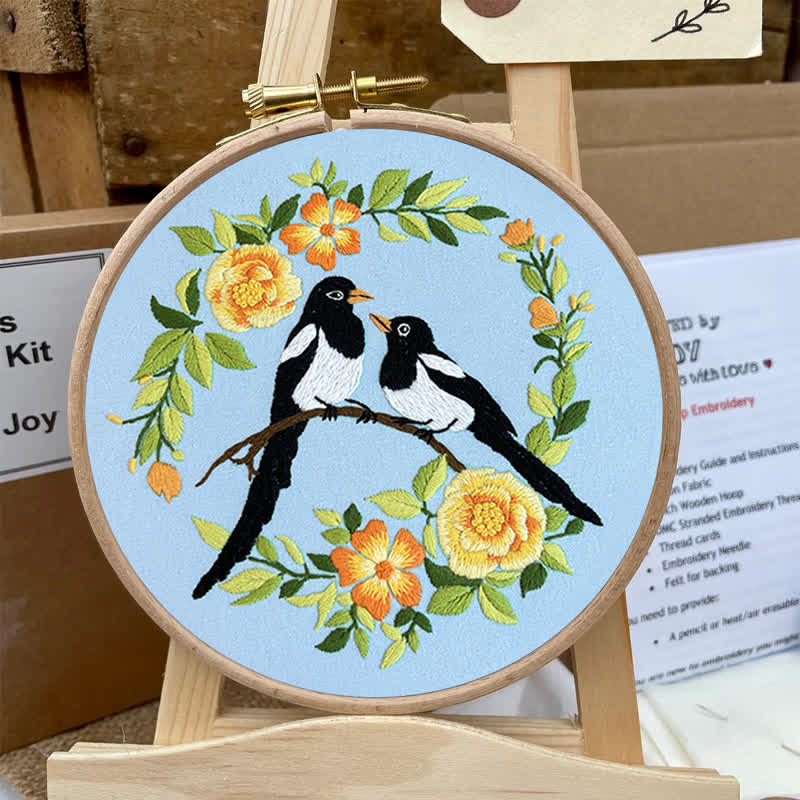 Rubbyoo Embroidery Kit - Love Birds And Flowers - image 6