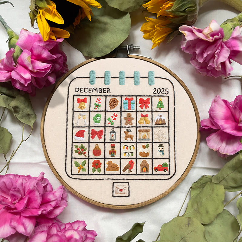 Rubbyoo Embroidery Kit - December Calendar | Christmas Home Decoration | Perfect Gifts For Crafters - image 4