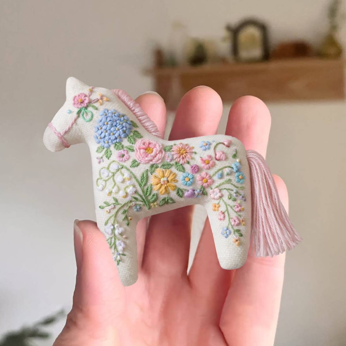 Rubbyoo Horse Embroidery Kit - Blooming Time | Unique Gift For Horse Lovers | Diy Home Decoration - image 8