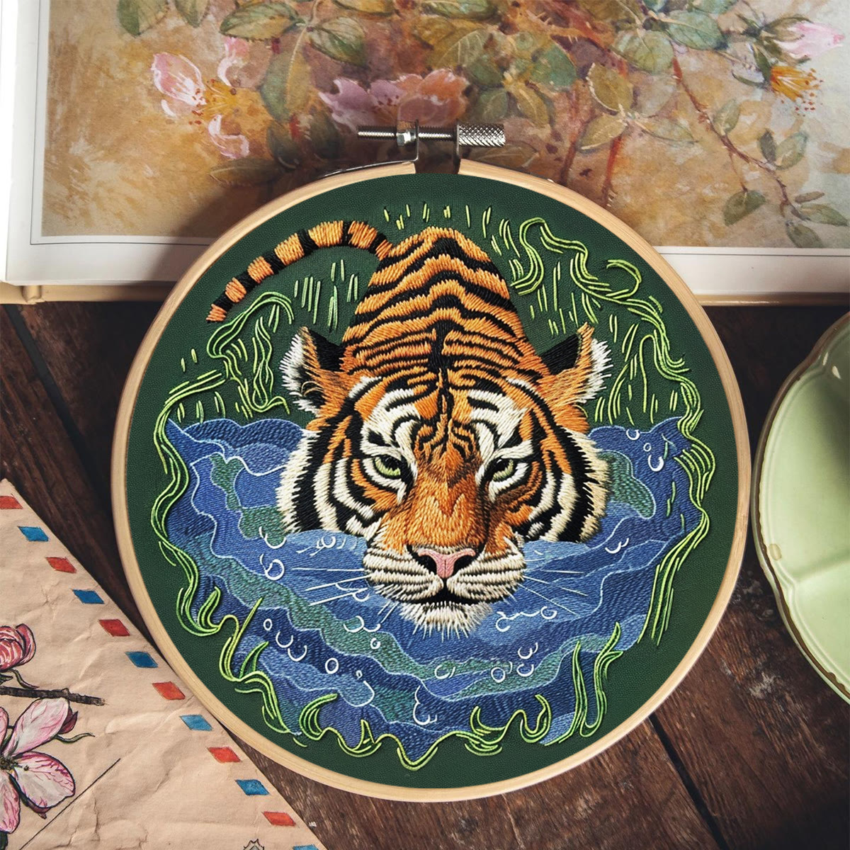 Rubbyoo Embroidery Kit-   Tiger In Jungle - image 7