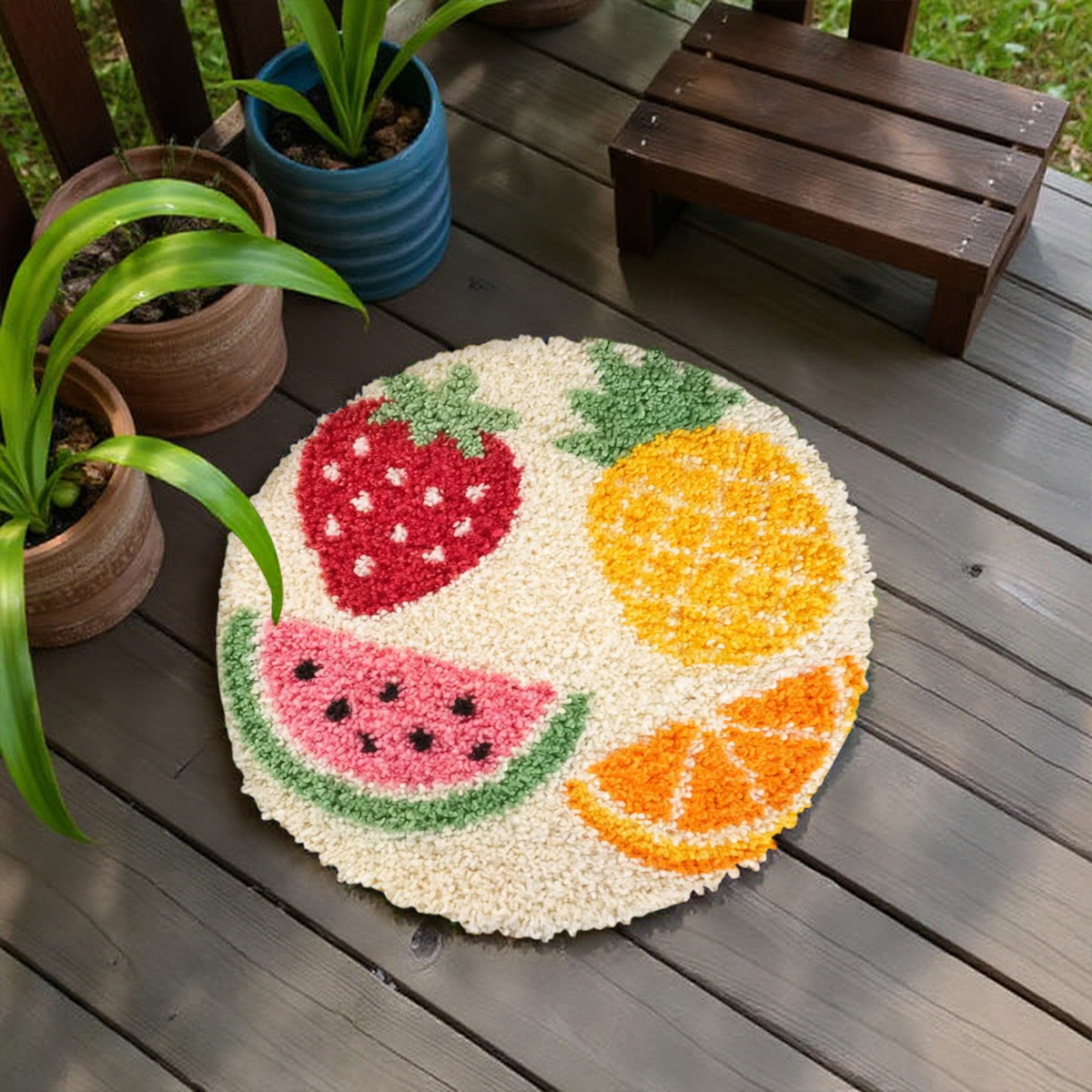Rubbyoo Latch Hook Rug Kit - Colourful Art  Suitable For Home Decor | Spring Doormat - image 6