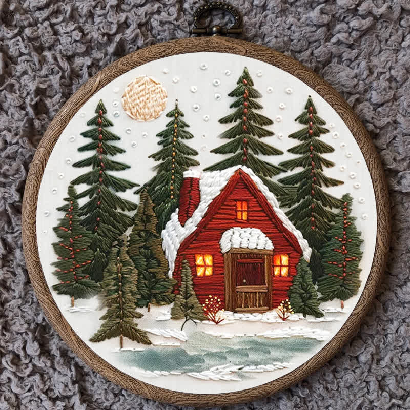 Rubbyoo Embroidery Kit - Winter Forest - image 10