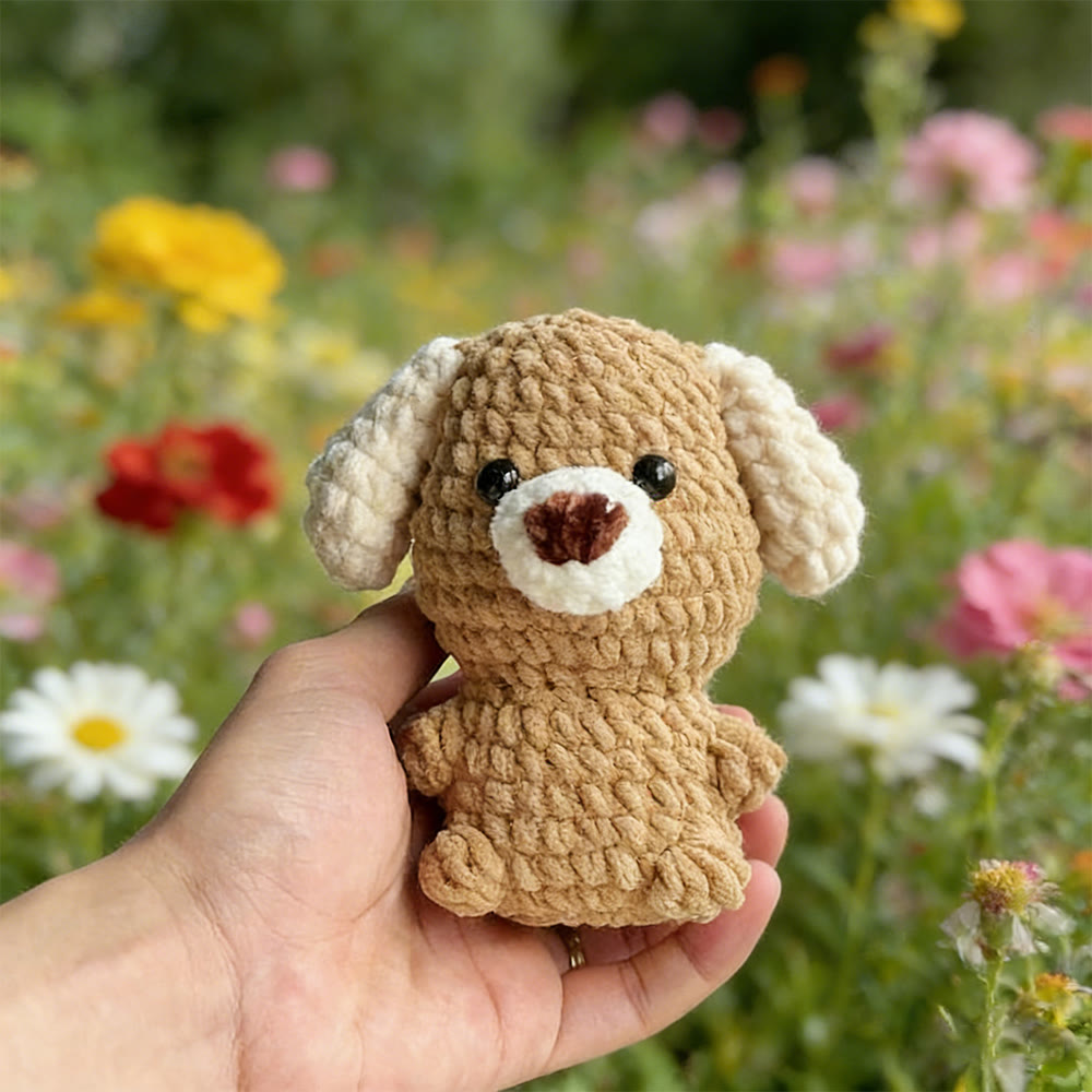 Diy Handmade Mini Puppy Crochet Kit - Animal Crocheted Doll | Beginner Handmade Craft - image 3