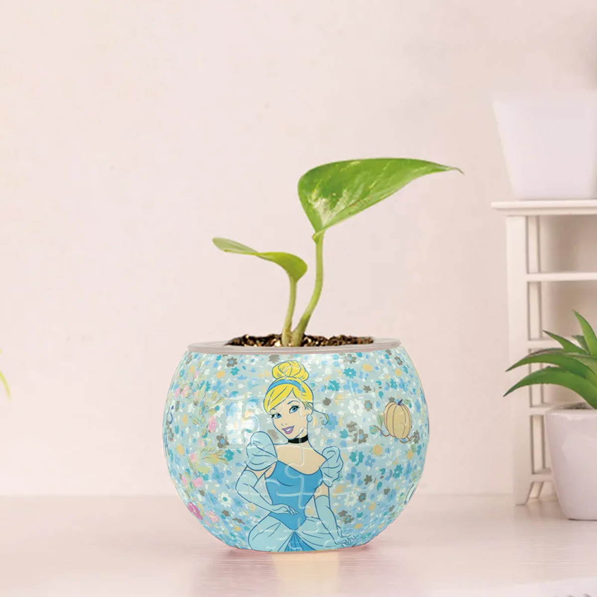 Cinderella - 3d Jigsaw Puzzle Planter