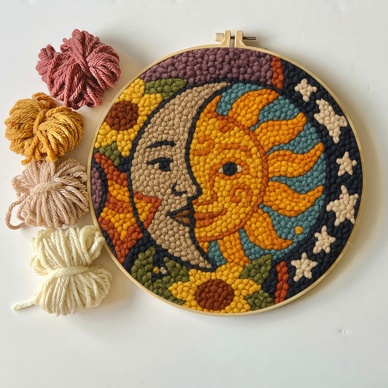 Sun And Moon Punch Needle Kit - Creative Yarn Decor | Perfect Gifts For Crafter  - image 7