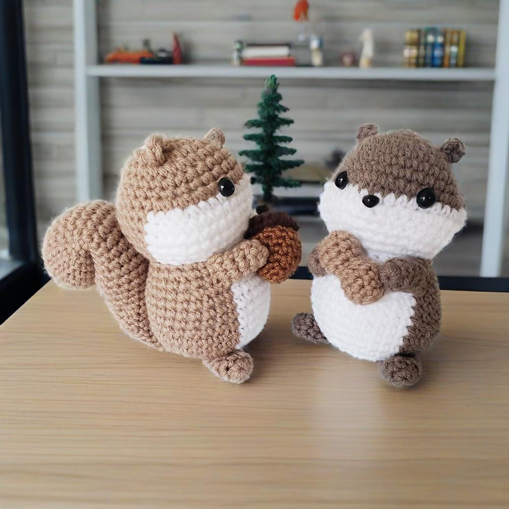 Diy Handmade Squirrel Series Crochet Kit - Crocheted Animal Doll | Adorable Gift For Kids - image 5
