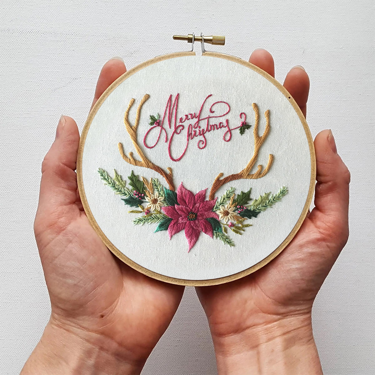 Rubbyoo Embroidery Kit -Merry Christmas Deer Antler  - image 5