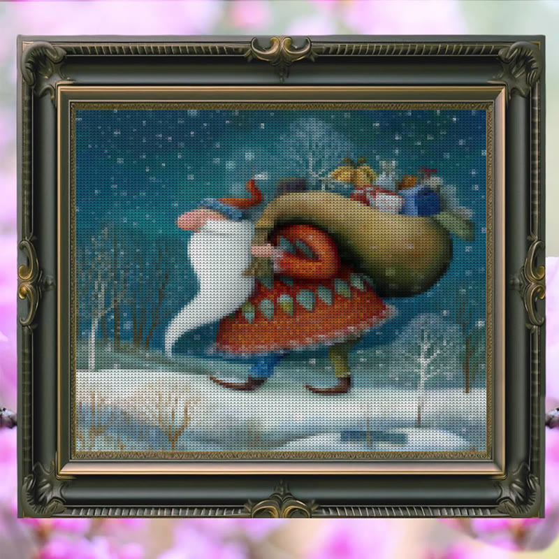 Cross Stitch Kit - Kindness Santa Claus | Christmas Hanging Craft | Unique Christmas Collection  - image 5