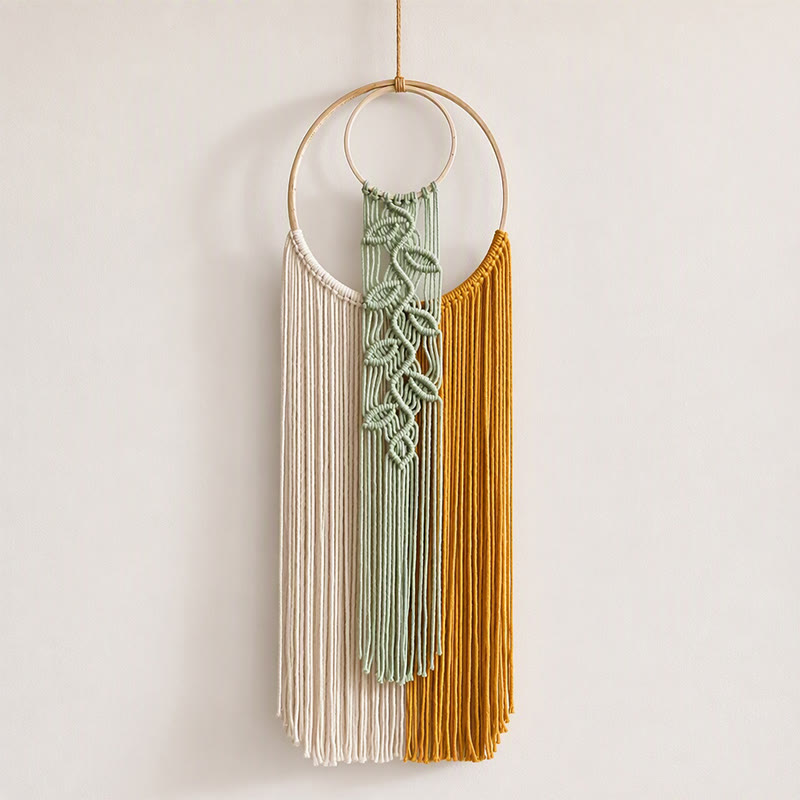 Rubbyoo Macrame Hoop Wall Hanging - Colourful Boho Room Decor | Nice Housewarming Gift  - Tapestry C - image 7
