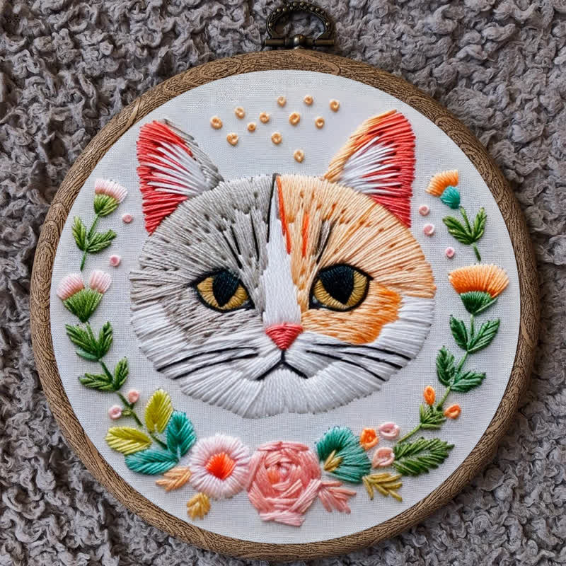 Rubbyoo Embroidery Kit - Indifferent Cat - image 10