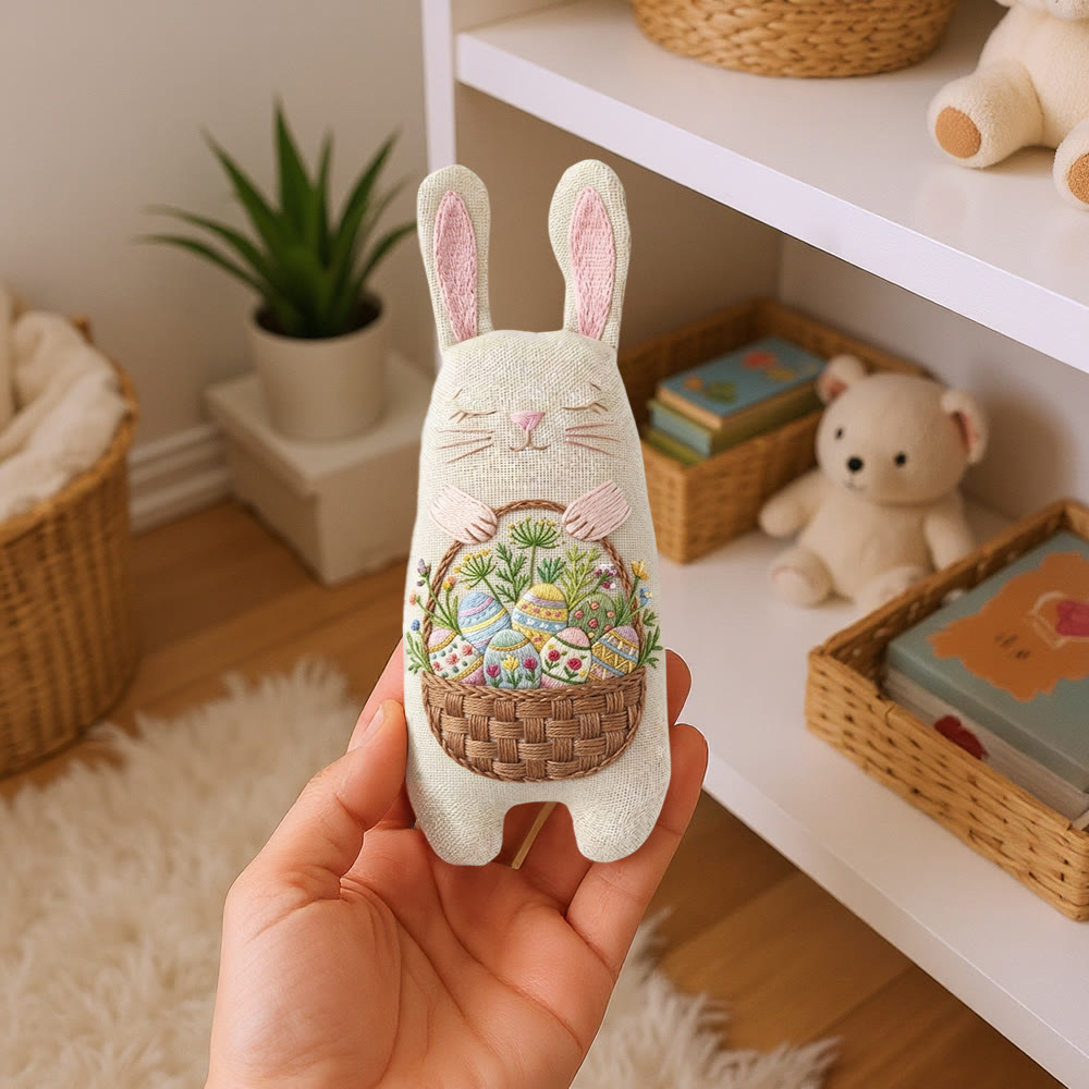 Rubbyoo Bunny Toy Embroidery Kit - Easter Eggs | Creative Stuffed Toy| Animal Sewing Kit  - image 8