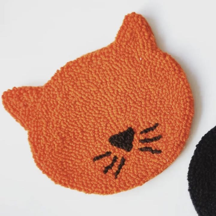 Punch Needle Cat Series Coaster Kits - Cat Lovers Birthday Gift | Diy Fridge Magnets | Perfect For Home Decor - U  - image 19