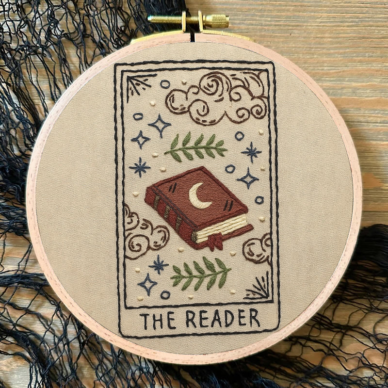 Rubbyoo Embroidery Kit - Witchy Book | Easy Handmade Decor | Gifts For Book Lover  - image 4