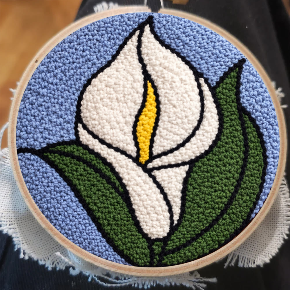 Arum Lily Punch Needle Kit - Diy Flower Design | Modern Handmade Craft - image 6