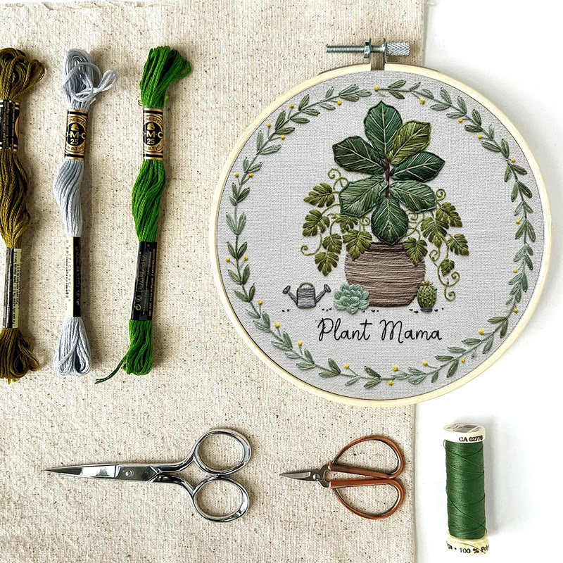 Rubbyoo Embroidery Kit - House Plant | Nice For Wall Decor | Diy Needle Craft  - image 11