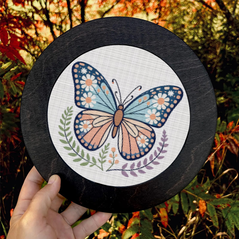  Cross Stitch Kit - Charming Butterfly | Diy Forest Animal Craft | Perfect Gift For Insect Lovers  - image 9