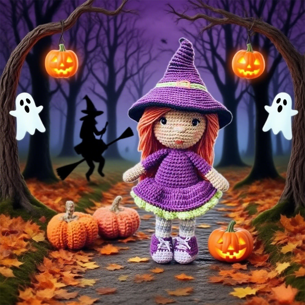 Diy Handmade Little Witch Kit - Halloween Handmade Doll | Perfect Decorative Toy - image 2