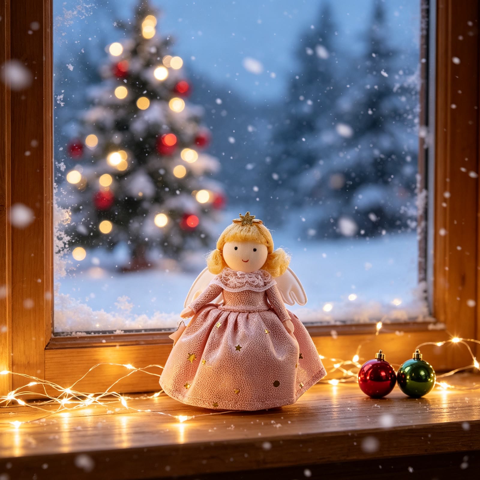 Rubbyoo Christmas Angel Pendants - Christmas Tree Hanging Art  | Unique Gift For Her  - Princess D - image 7