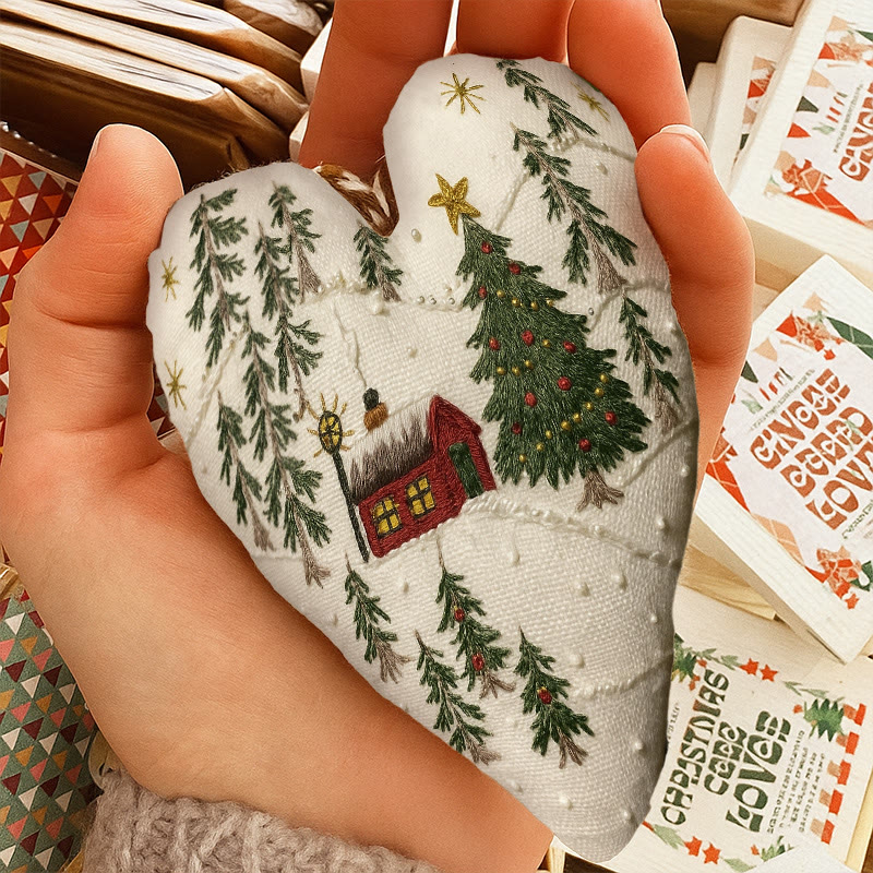 Rubbyoo Heart Embroidery Kit - Christmas Town | Creative Winter Decor | Perfect Christmas Gift  - image 8