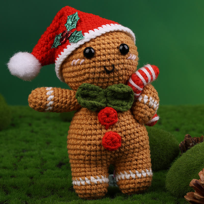 Diy Handmade Christmas Series Crochet Kit - Perfect Holiday Gifts |  Christmas Handicraft For Friends - Gingerbread Man - image 8