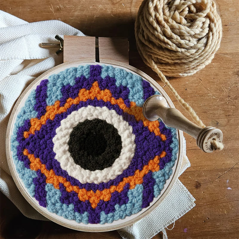 Bohemian Evil Eye Punch Needle Kit - Unique Diy | Bold Home Addition - image 8