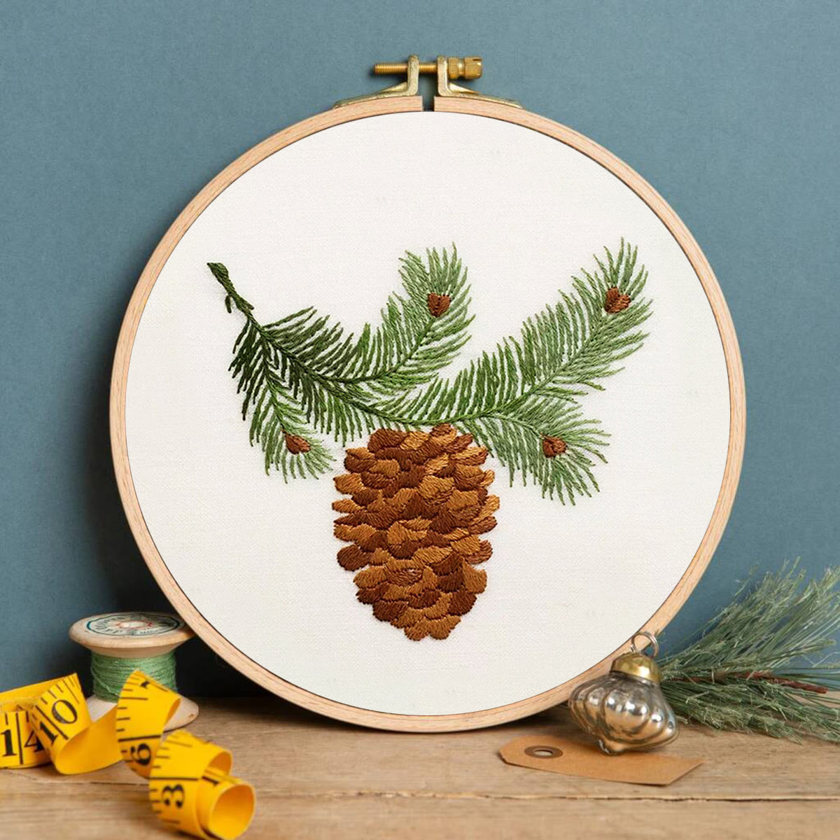 Rubbyoo Embroidery Kit - Pine Cone  - image 3