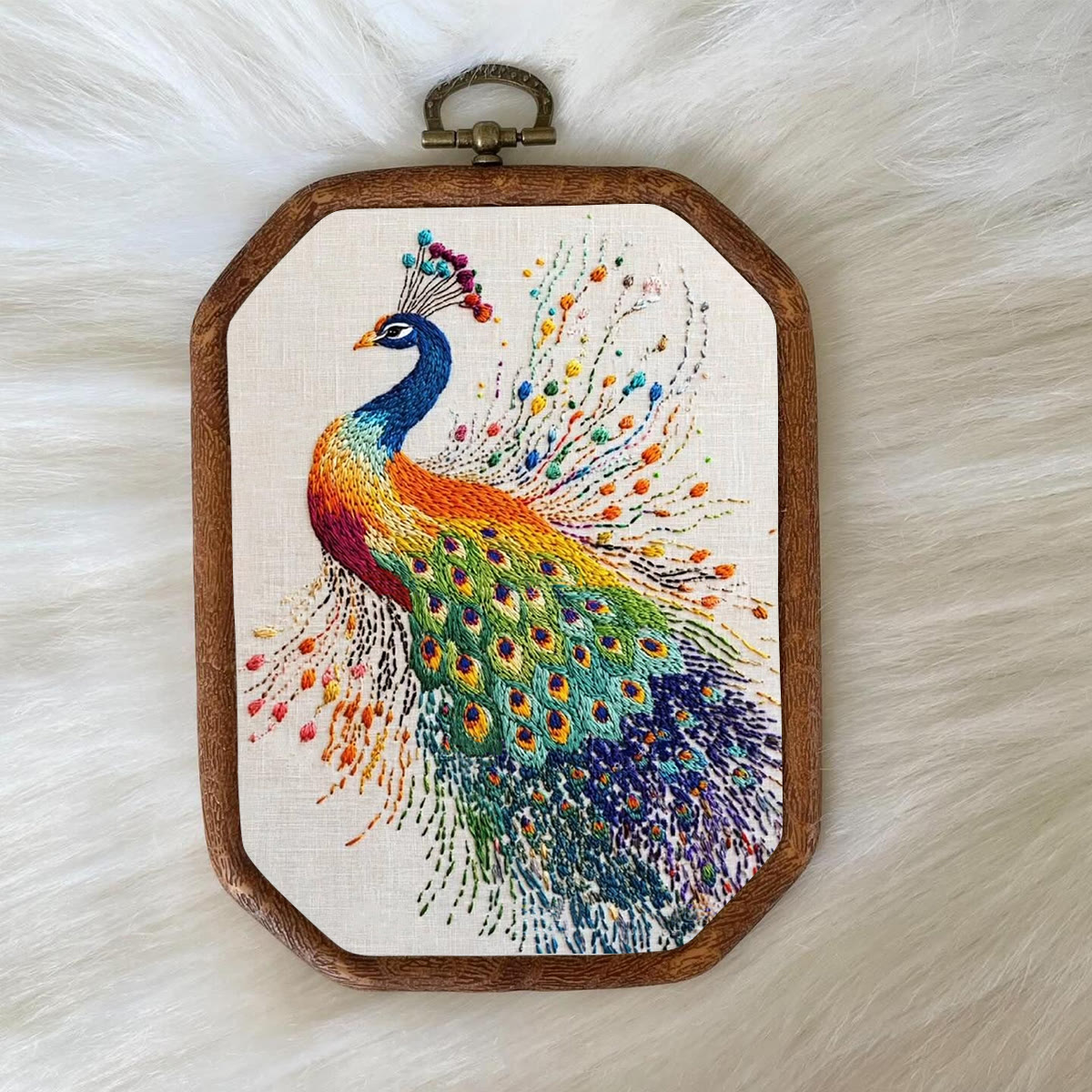 Rubbyoo Embroidery Kit-  Colorful Peacock - image 8