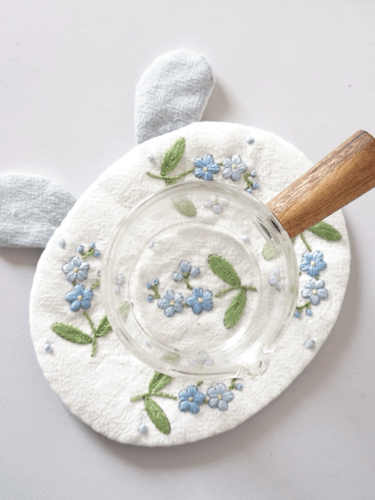 Embroidery Rabbit Coasters Kit | Creative Handmade Craft | Unique Home Decoration - image 3