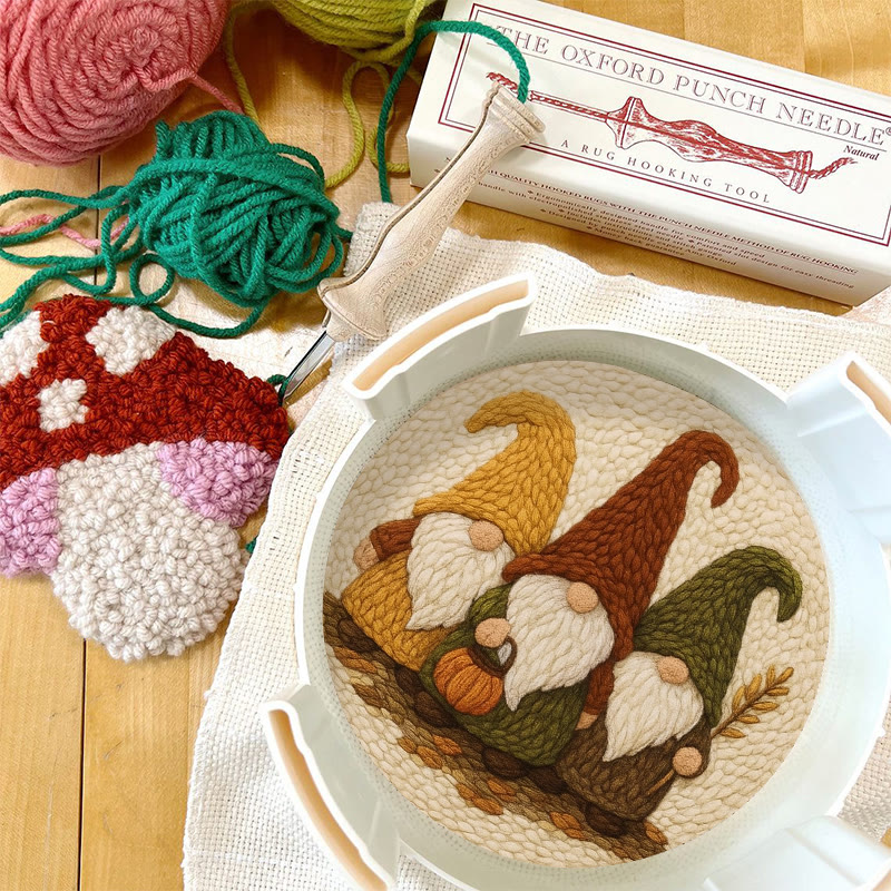 Mysterious Gnome Punch Needle Kit - Spooky Halloween Craft | Diy Needle Art - image 9