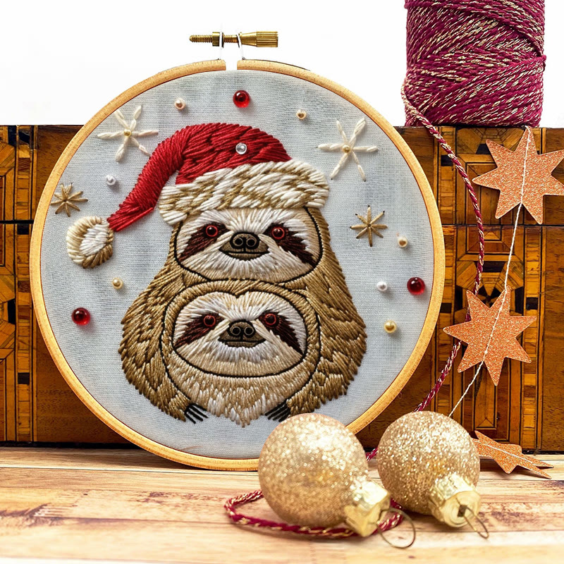 Rubbyoo Embroidery Kit-  Christmas Sloth - image 9