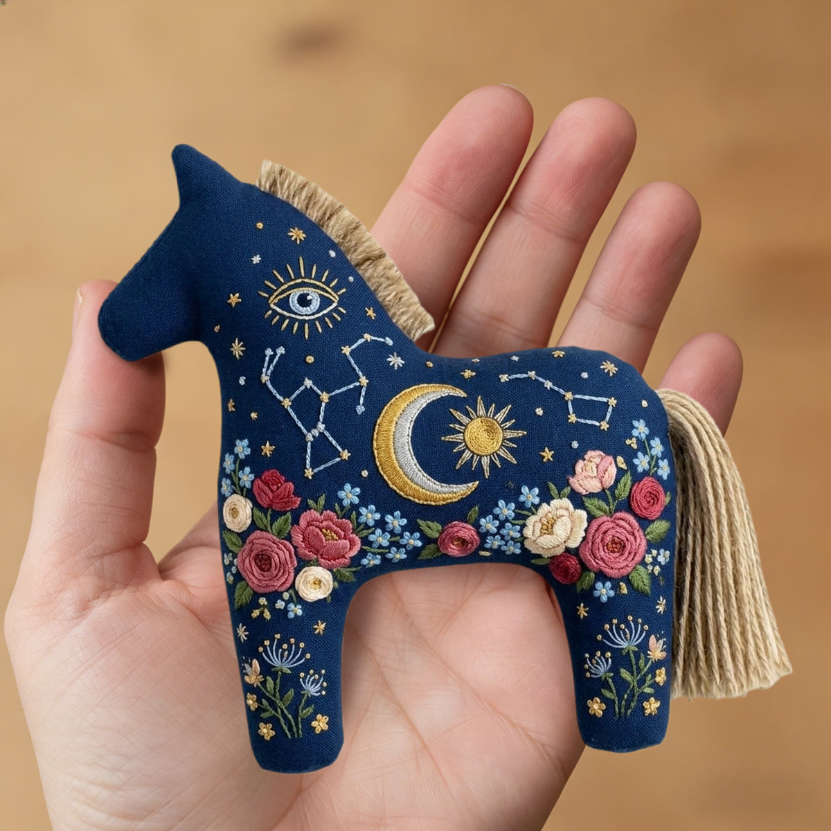 Rubbyoo Dala Horse Embroidery Kit - Sun And Moon | Unique Birthday Gift | Celestial Aesthetics Accessory - image 8