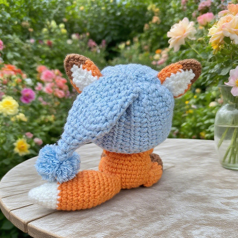 Diy Handmade Asleep Fox Crochet Kit - Lovely Animal Doll | Nice Birthday Gifts | Beginners Needle Artwork - image 5