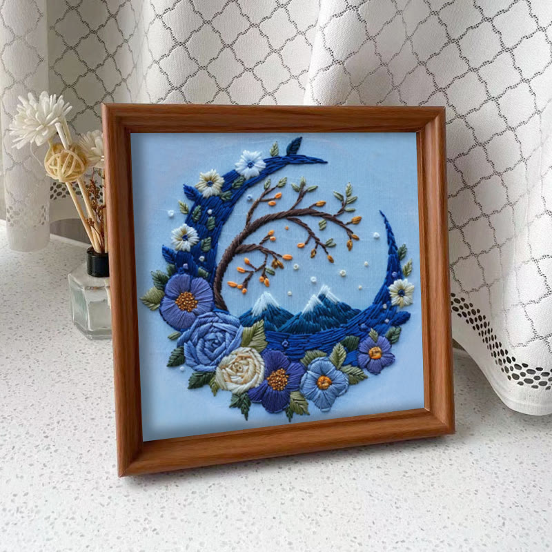 Rubbyoo Embroidery Kit - Woodland Moon | Mystical Handmade Art | Diy Decorative Craft - Embroidery Kit Plus An Extra Frame - image 10