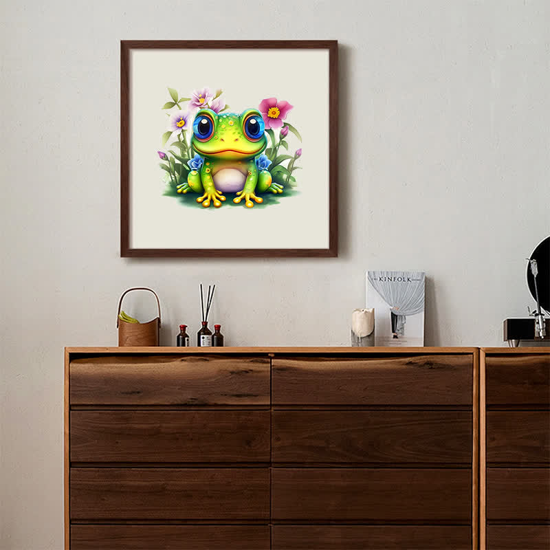 Cute Frog -1 Wooden Jigsaw Puzzle