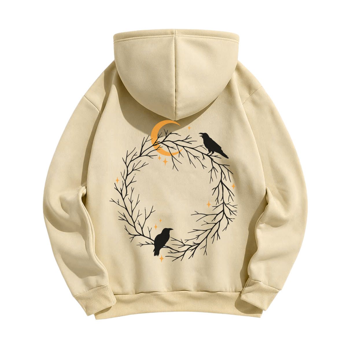 Rubbyoo Gothic Crow & Moonlight Motif Unisex Hoodie  - image 18