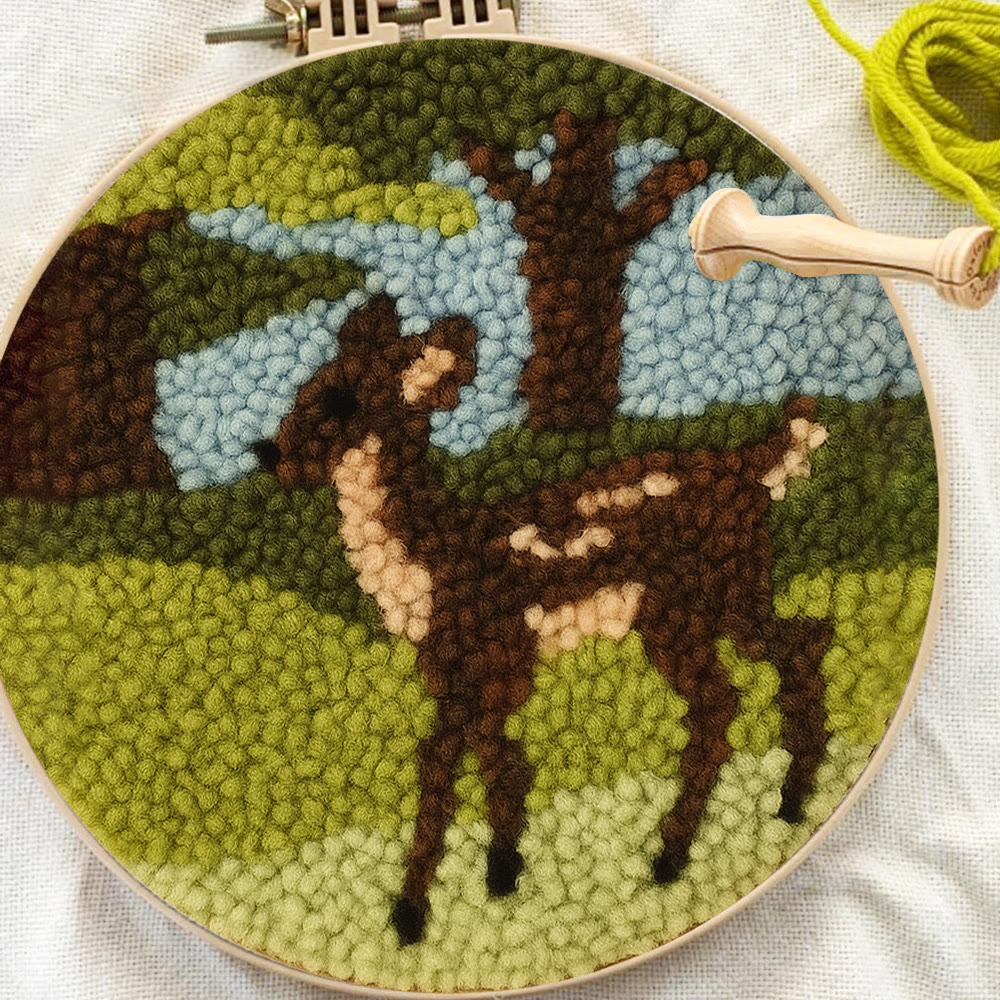 Forest Fawn Punch Needle Kit - Artisan-crafted Creation | Nature-inspired Lover's Pick - image 12