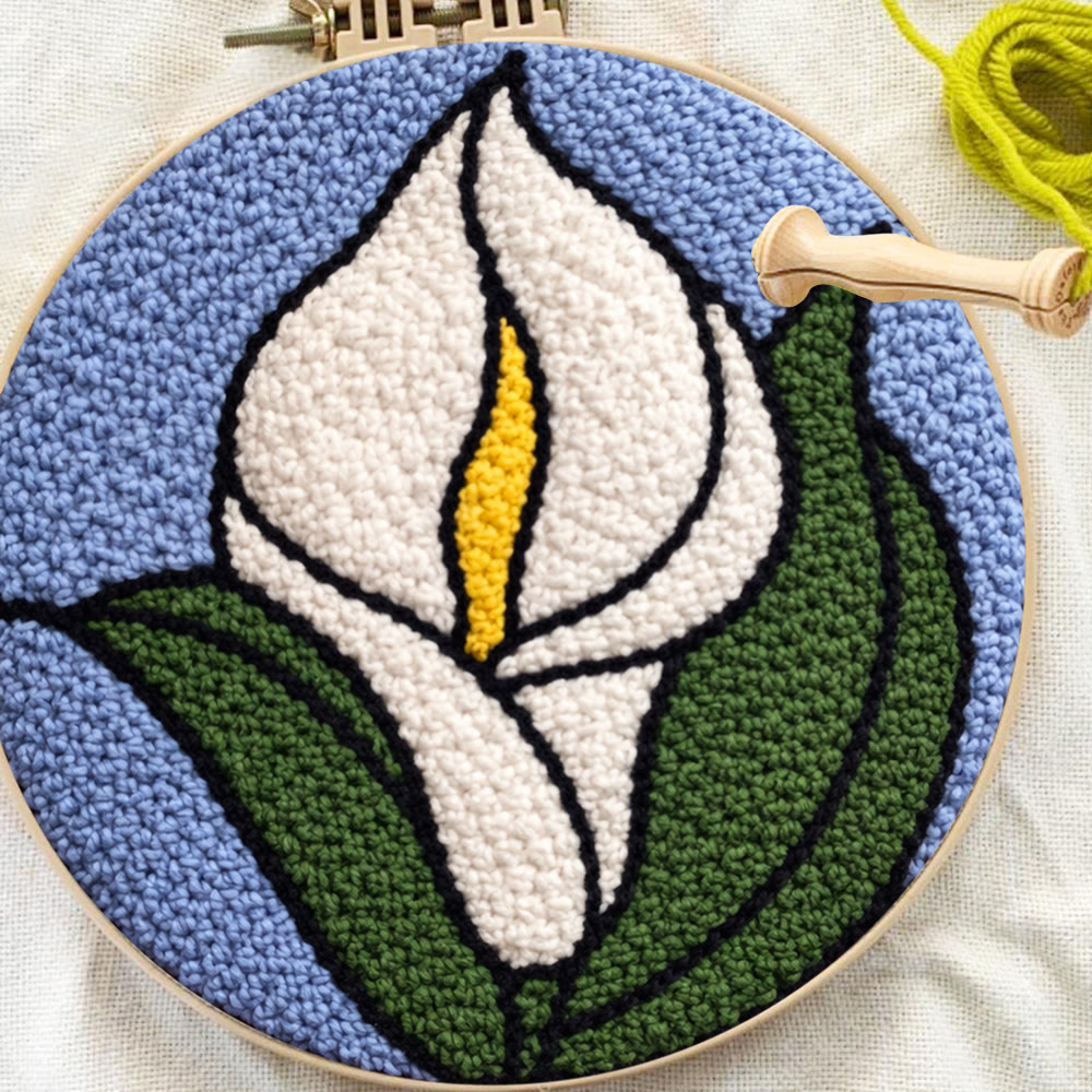 Arum Lily Punch Needle Kit - Diy Flower Design | Modern Handmade Craft - image 9