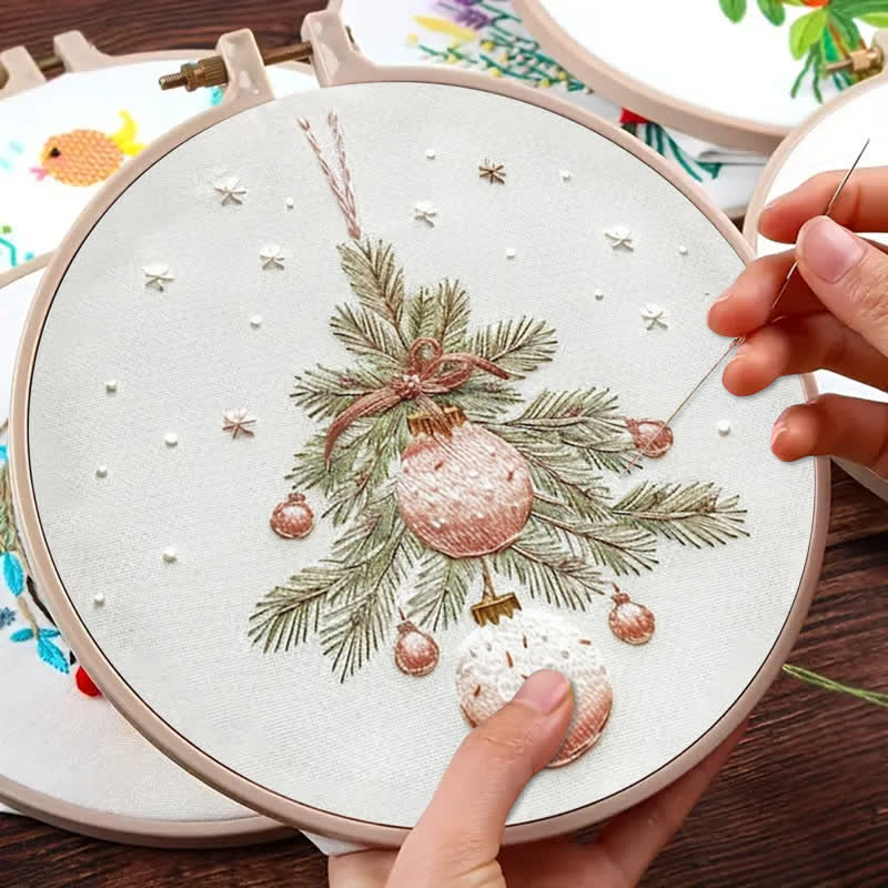 Rubbyoo Embroidery Kit - Christmas DIY Craft Kits Wall Decor - image 5