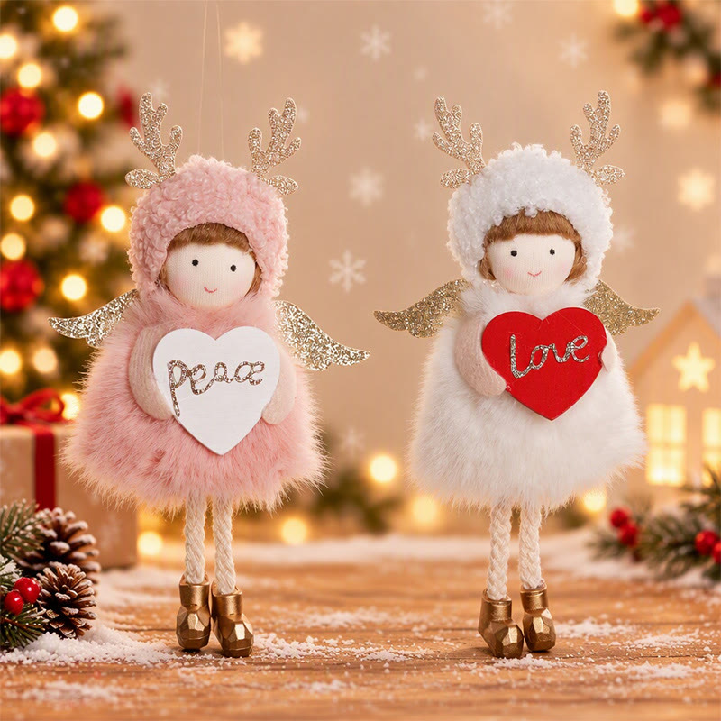Rubbyoo Plush Christmas Angel Ornament – Lovely Xmas Tree Hanging | Heartfelt Holiday Gift For Kids - image 1